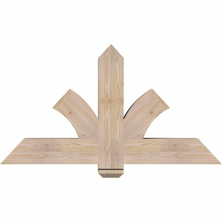 Ekena Millwork Redmond Smooth Timber Gable Bracket, Douglas Fir, 48"W x 26"H x 5 1/2"D x 5 1/2"F, 13/12 Pitch GBW048X26X0606RED00SDF